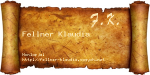 Fellner Klaudia névjegykártya